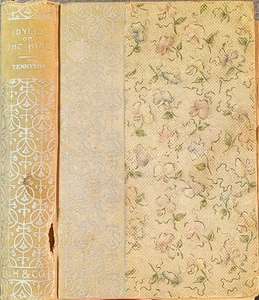 Antique IDYLLS OF THE KING by Tennyson, Donohue Henneberry & Co Mini HC c 1900 - Picture 1 of 7