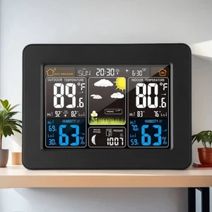 Weather Station with MSF Radio Control Clock ( UK Version ) indoor / outdoor - Picture 1 of 6