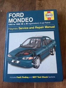 Ford Mondeo 1993 - 1996 Haynes Manual (4-cyl Petrol) - Picture 1 of 3