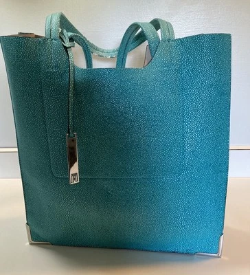 "Cartera Antonio Melani verde azulado 15"" de alto 14"" de ancho 4,5"" de profundidad" Foto 1 de 4