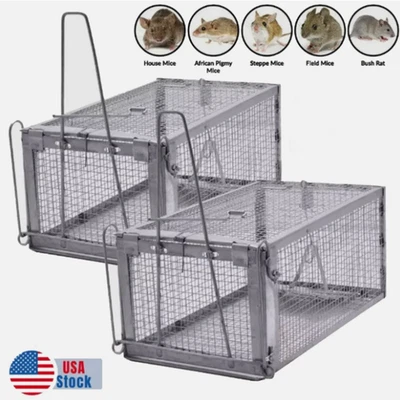 Trampa jaula humana viva para ardilla ardilla ardilla rata ratones roedores cazador de animales Foto 1 de 4