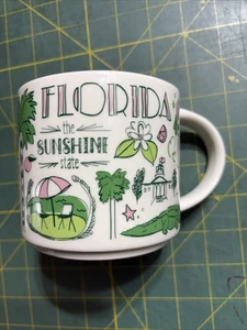 Starbucks “Been There Series” Florida Coffee Cup Mug 14OZ 2019 Pink & Green - Picture 1 of 6