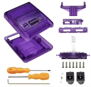 Kit ricambio guscio viola Super Famicom compatibile con Super Nintendo usato - Foto 1 di 7