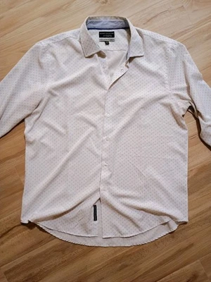 Camisa de Vestir Flexible Para Hombre 17.5 34/35 Blanca Viajero Calce Ajustado 4 Vías Punto Elástico Foto 1 de 4