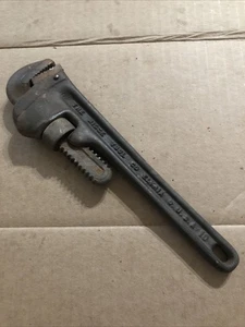 RIDGID TOOLS 10" STRAIGHT PIPE WRENCH HEAVY DUTY - USA RIDGE TOOL Co. - MONKEY - Picture 1 of 5