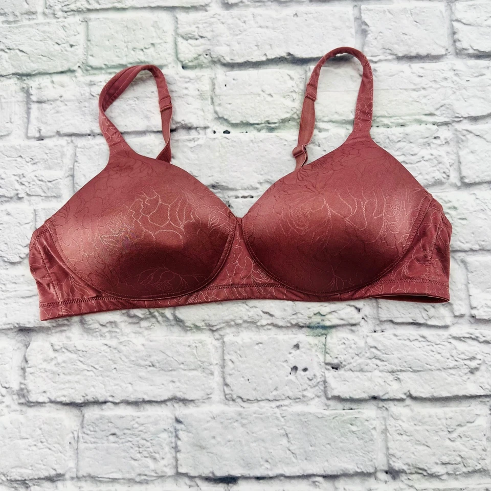 Sujetador Vanity Fair Body Shine cobertura completa malva 42B correas ajustables con aros Foto 1 de 4