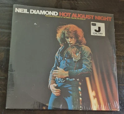 VTG NEW SEALED Neil Diamond Hot August Nights Vinyl Record LP 1972 MCA2-8000 - Image 1 of 4