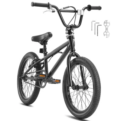 VEVOR 18-Inch BMX Bike Freestyle Bike Men Kids BMX Bicycle Hi-Ten Steel Frame - Image 1 of 4