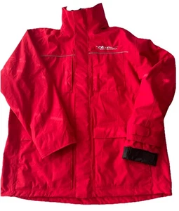 WindRider Pro All Weather Rain Jacket Men’s Sz 4XL Red Hooded Waterproof - Picture 1 of 9
