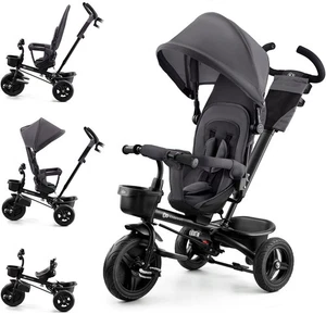 Kinderkraft AVEO Trike Foldable Tricycle adjustable handle Grey - Picture 1 of 8
