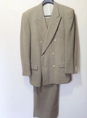 Traje Allegri Beige Doble Pecho Lana 50R Foto 1 de 4
