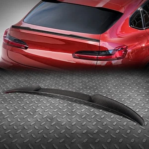 FOR 18-21 BMW X4 CARBON FIBER V-STYLE DUCK BILL REAR TRUNK LID SPOILER WING - Picture 1 of 6