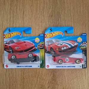 HOT WHEELS 2025 Ferrari - 2x BUNDLE - F40 and 365 GTB4 Competizione - Picture 1 of 8