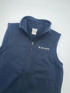 The North Face Men's S Blue Vest Fleece Full Zip Side Pockets Sweater Vest NWT - Picture 1 of 16