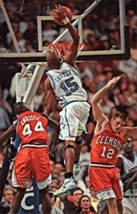 Classic Sports Prints - UNC Tar Heels Vince Carter - Ready2Hang - HUGE canvas - Picture 1 of 5