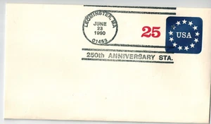 25¢ Postage Envelope SC# U615 Stars in a Blue Circle size #10 env - Picture 1 of 2