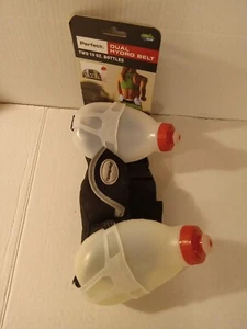Perfect Dual Hydration Adjustable Belt Two 10oz Bottles BPA Free  New - Picture 1 of 7