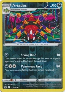 Reverse Holo Ariados 113/196 Rare  Lost Origin Pokemon TCG - Picture 1 of 1