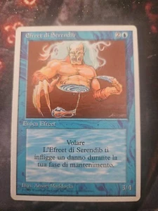Magic Mtg Serendib Efreet FWB FRENCH Foreing White Border Vintage - Picture 1 of 2