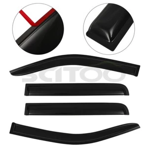 For Nissan Frontier 05-18 Crew Cab Window Visor Vent Guards Shades Deflectors - Imagen 1 de 9