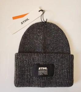 Stihl Adults Charcoal oversized Wool Blend Beanie One Size New 6925139476 - Picture 1 of 5