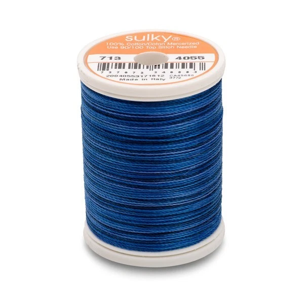 SULKY 100% Egyptian Cotton Blendables ROYAL NAVY Sewing Thread 12WT 330YD - Image 1 of 1