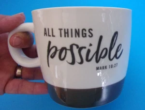 Day Spring " All Things Possible " Mark 10:27, Inspirational Jumbo 16 oz Mug - Picture 1 of 4