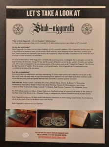 SHUB-NIGGURATH Cryo Chamber Collaboration ambient ~ Magazine Print/Promo Ad 2019 - Picture 1 of 1