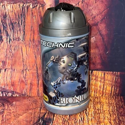 Vintage 2001 LEGO Technic Bionicle #8532 Toa Mata Onua EMPTY CONTAINER with MASK - Image 1 of 4