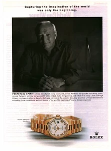 1998 VINTAGE PRINT AD - ROLEX WATCH AD - OYSTER PERPETUAL DAY DATE ARNOLD PALMER - Picture 1 of 1