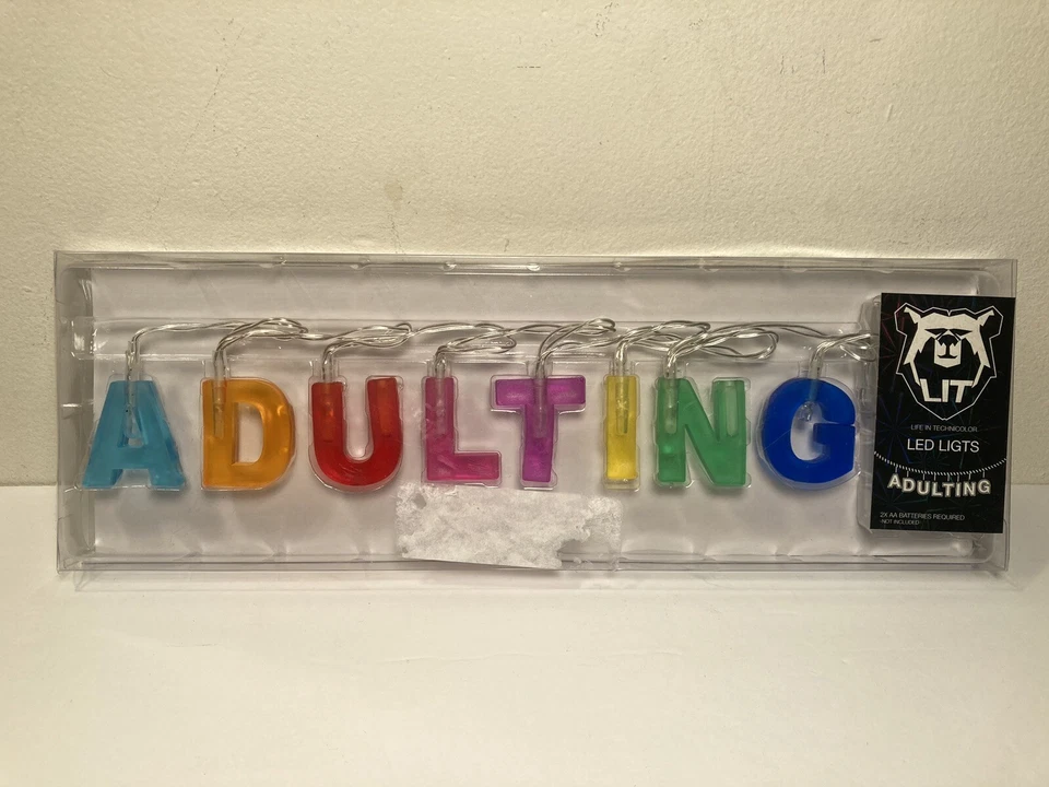 LIT - Life In Technicolor "Adulting" LED Multi-Color String Lights New - Image 1 of 4