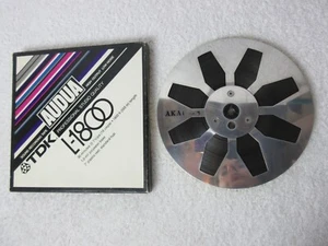 Akai 7" Metal Reel to Reel Spool and Tape with Mismatched TDK Box - Picture 1 of 12