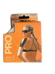 KT Tape Pro Kinesiology Therapeutic Sports Tape Stealth Beige 10x 20” Strips NEW - Picture 1 of 8