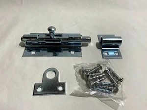 Extra Heavy Duty 5" Barrel Bolt Security Sliding Latch Gate/Trailer/Padlock Zinc - Picture 1 of 3