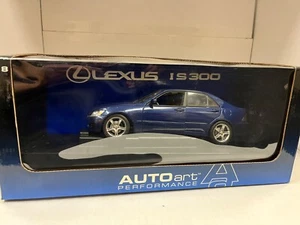 Autoart 2002 Lexus IS300 1:18 Scale Diecast Model Car. blue w/box - Picture 1 of 4