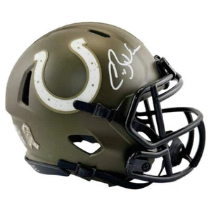 Antoine Bethea Signed Indianapolis Colts Salute to Service Mini Football Helmet - Picture 1 of 3