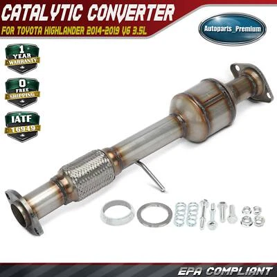 Nuevo convertidor catalítico lateral trasero para Toyota Highlander 2014-2019 V6 3,5 L gas Foto 1 de 4