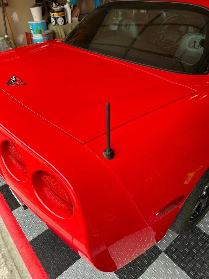 6 3/4" Short Black Antenna Mast Radio AM/FM for CHEVROLET CORVETTE 1997-2004 New - Image 1 of 4
