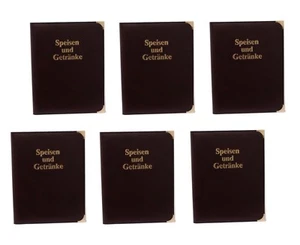 Speisekarte A4 Ringbuch 6 x Getränkekarte Menükarte Speisekartenmappe Weinkarte - Bild 1 von 1