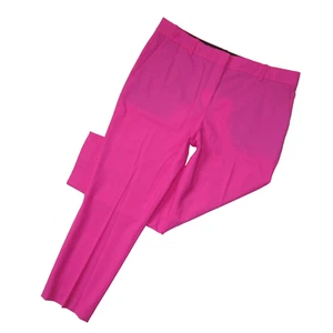 NWT Theory Treeca in Carnation Pink Suiting Wool Stretch Ankle Pants 12 - Picture 1 of 8