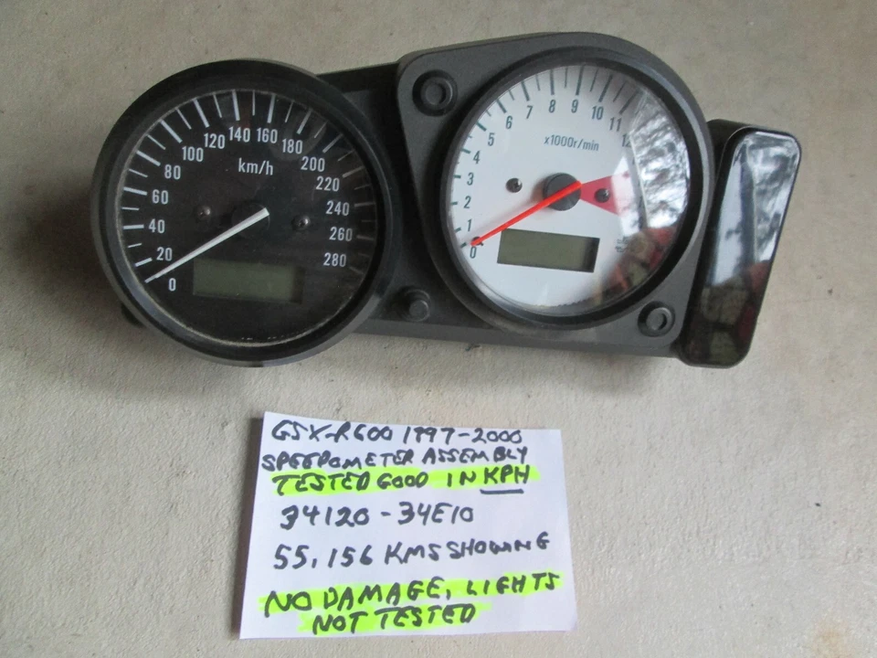 Suzuki GSXR600 1997-2000 cuadro de calibre, 34120-34E10 Foto 1 de 4
