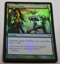 1 x Glissa's Scorn FOIL New Phyrexia - MTG Magic the Gathering