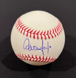 AARON JUDGE NEW YORK YANKEES CAPTAIN AUTOGRAPHED SIGNED OML MLB BASEBALL COA - Picture 1 of 3