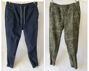 2 Aeropostale Cargo Pants Jogger Men's Size XS Camo Camouflage Navy Blue - Picture 1 of 10
