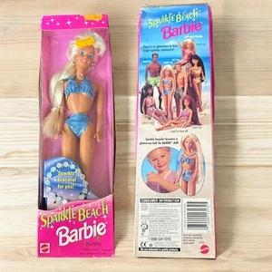 Barbie 1995 Sparkle Beach Barbie Skipper Doll Mattel #14352 bracciale nuovo con scatola - Foto 1 di 13