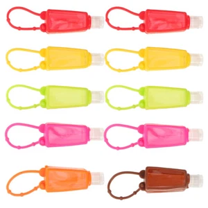10 Pcs Silicone Bottle Sleeve Travel Bottles Holder Protective Case - Picture 1 of 12