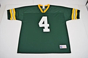 Vintage NFL Jersey Brett Favre #4 Logo 7 Size XL 90s Green Bay Packers Made USA - Picture 1 of 9
