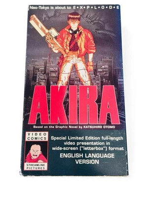 AKIRA 1989 English Widescreen Letterbox VHS Streamline Pictures Anime Free S&H — 第 1/4 张图片