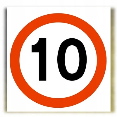 ZNDW-3 VERKEHRSSCHILD Geschwindigkeitsbegrenzung 10 km LIBRES POLSKA SP