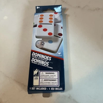 Cardinal 28 Piece Dominoes Double Six Color Dot Tiles Dominos Game NEW - Image 1 of 3